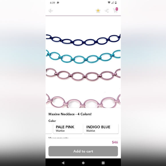 Maxine necklace Bar by Alexa Rea - Picture 3 of 4